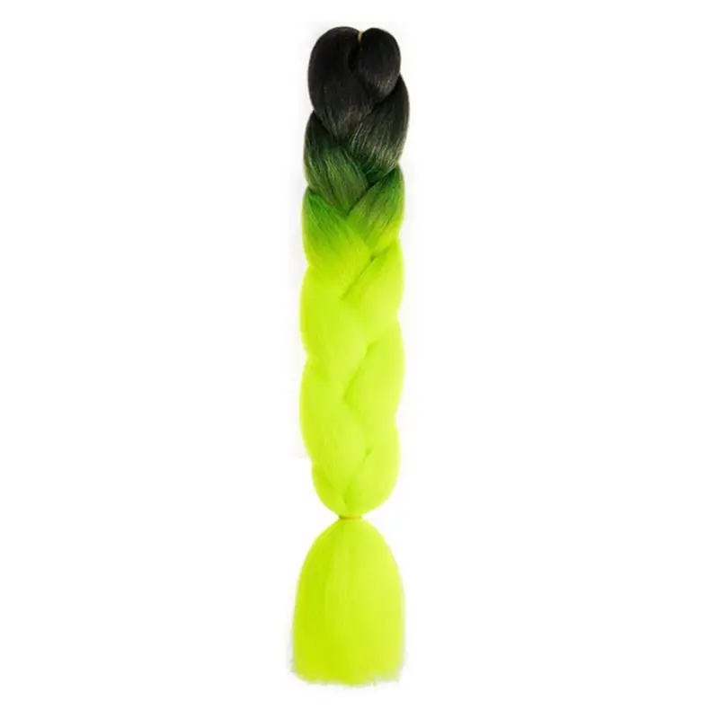 24 дюйма 2 тона цвет Омбре Джамбо косички синтетические волосы для наращивания Высокая температура волокна крючком Твист косички парик прически - Цвет: 13