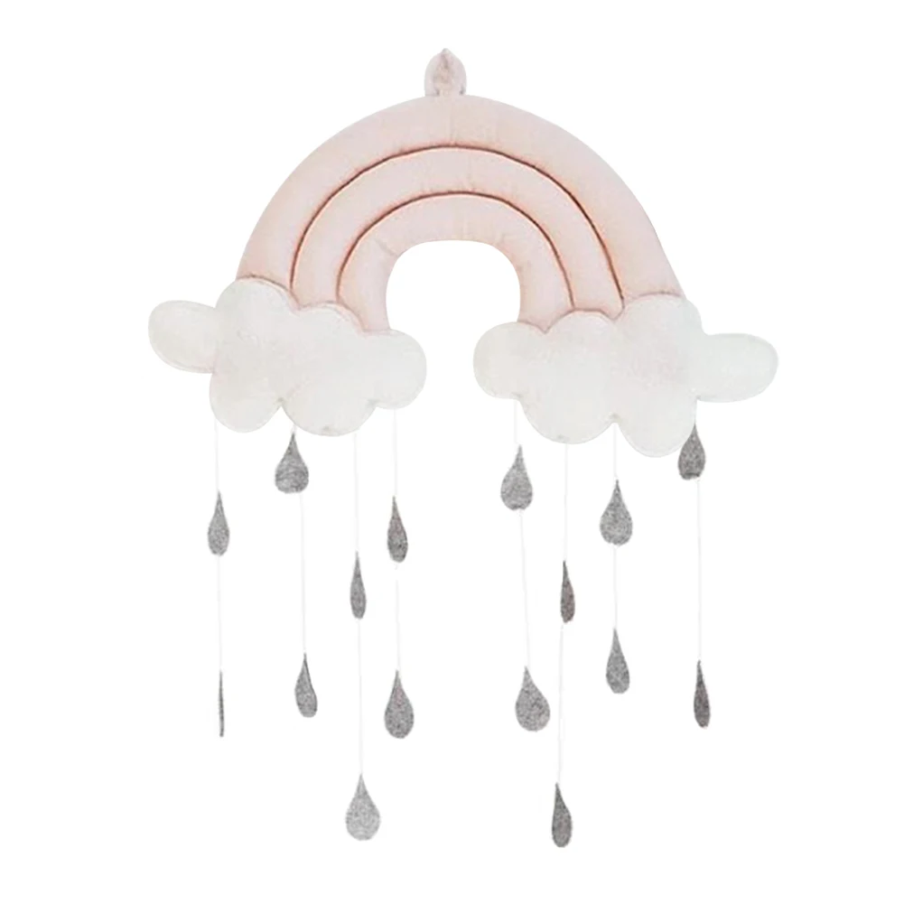 

Tent Baby Crib Pendant Toy Cloud Raindrop Accessories Cute Fabric Mobile Hanging Photography Props Decoration Nursery Room Gifts
