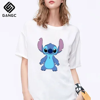 

Male Cute Tees Summer Short Sleeve Casual Print Tops Women's Stitch T-shirt Stitch Streetwear T-Shirt Summer Fashion Cute Tshirt