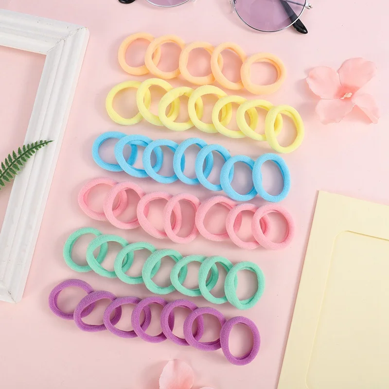 Fashion bow hair rope women's ponytail clip large intestine hair circle flower hair band hair accessories new listing
