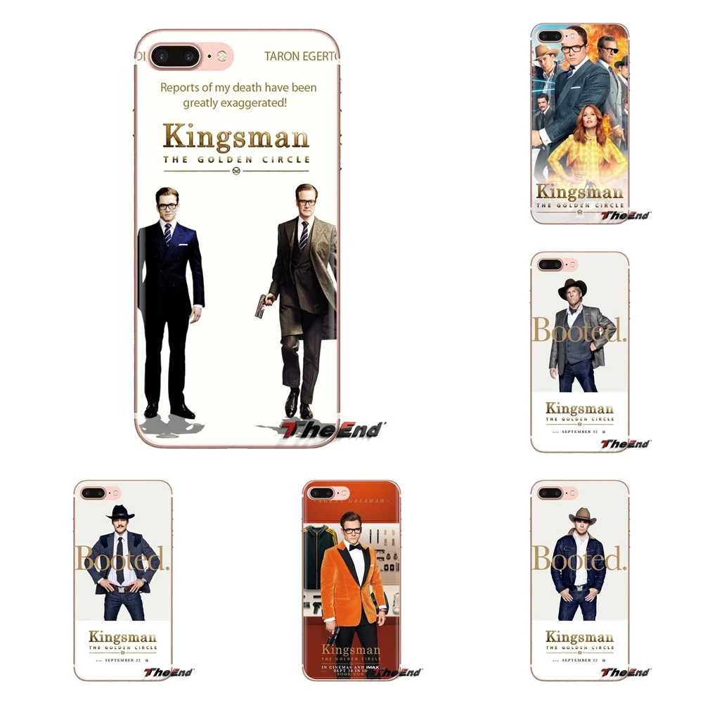 Kingsman золотой круг для iPod Touch Apple iPhone 4 4S 5 5S SE 5C 6 6S 7 8 X XR XS Plus MAX прозрачный мягкий