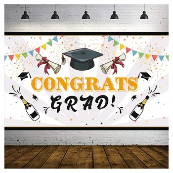 

2020 Graduation Photo Background Party Decoration 115x200cm Graduation Cap Photography Backdrop Party Decoration Photocall
