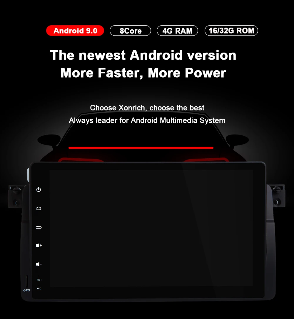 Top AutoRadio Car Multimedia Player 1 Din Android 9.0 For BMW E46 M3 Rover 75 coupe 318/320/325/330/335MGZT GPS Navigation head Unit 4