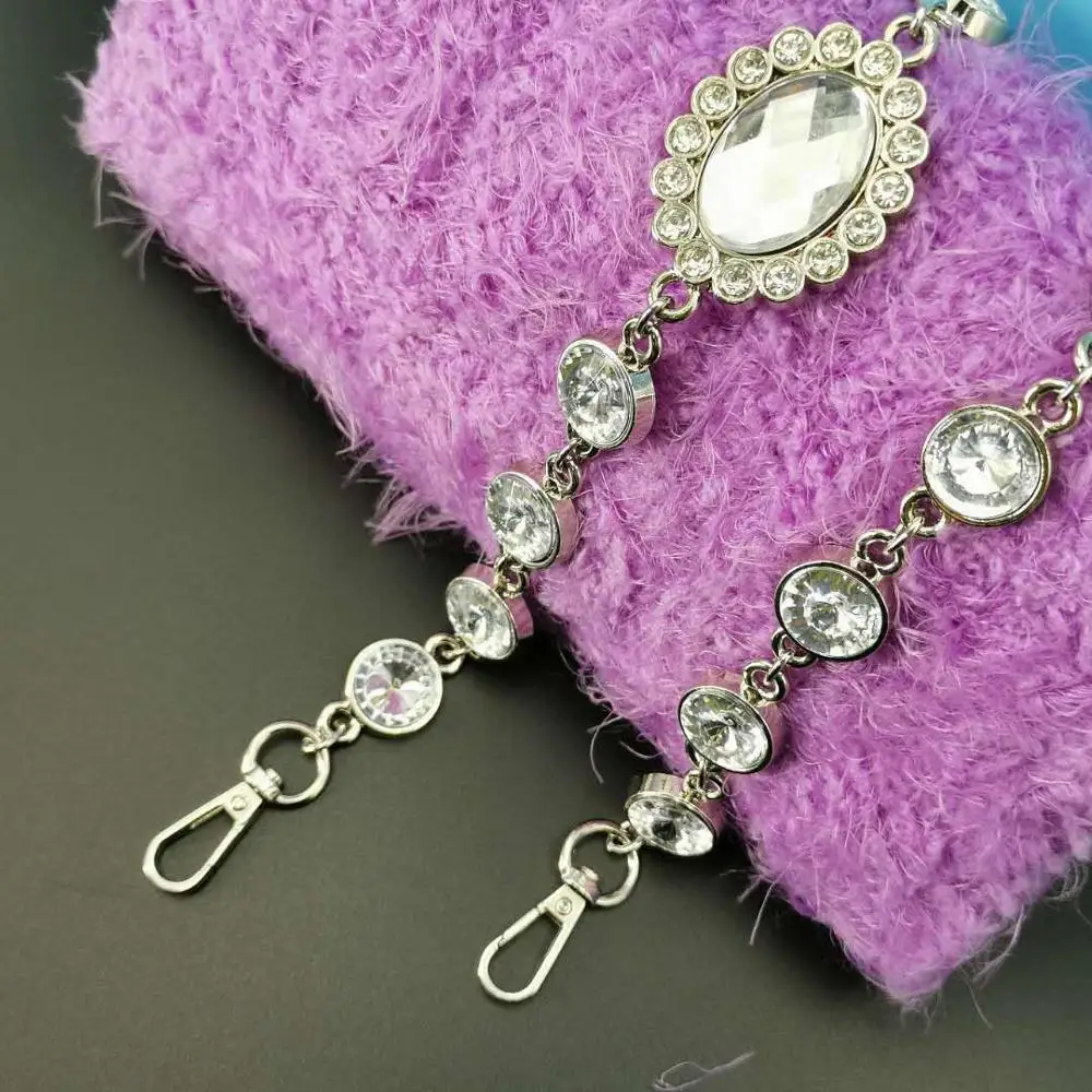 5 шт. блестящая Декоративная Сумка через плечо из ПУ кожи с бриллиантами и