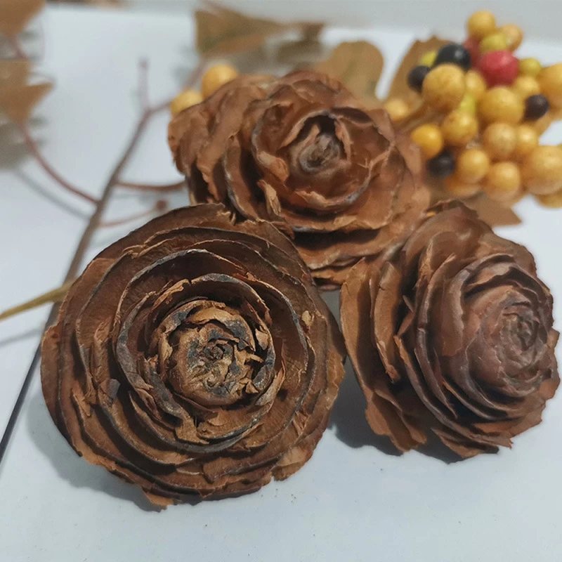 10 unidades/pacote natural flor seca de madeira rosa flores material diy  festa de natal decoração do feriado|Plantas artificiais| - AliExpress