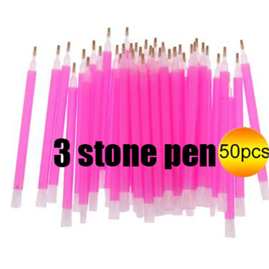 50 Pcs/Lot Manufacturer Direct Diamond Painting Pen Diamond Painting Tools Rhinestone Dotting Pens Diy Craft Tool Set