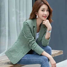 2019 Spring Autumn Korean Version Fashion Trend Single Breasted Designs Female Simple Temperament Casual Women Suit Plus Size