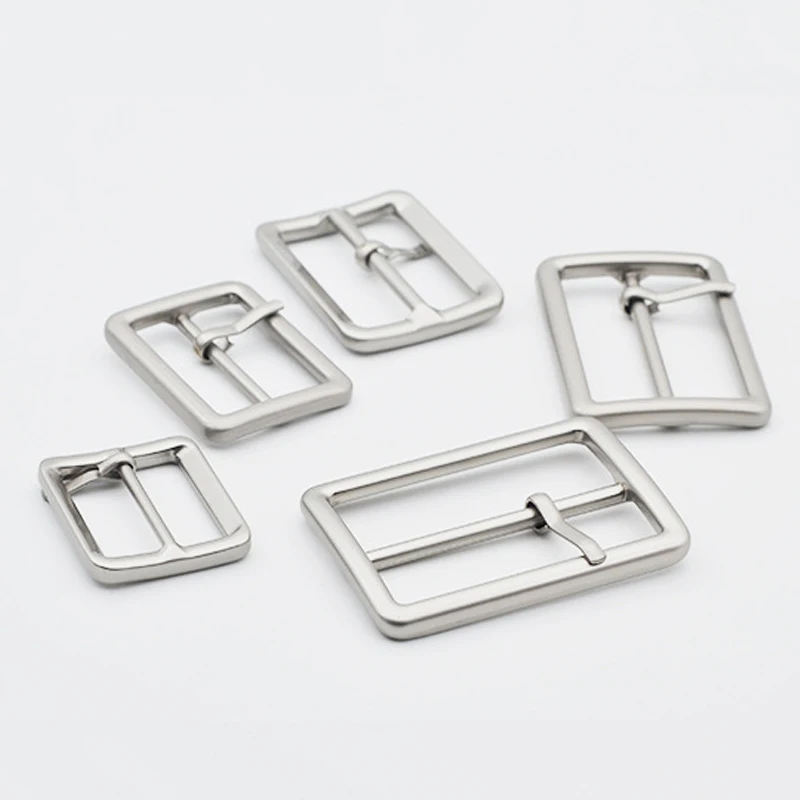 Meetee 5pcs 20-50mm Metal Pin Buckle Bag Strap Webbing Adjust Hook Decoration Clasp DIY Belt Buckle Garment Accessories YK414
