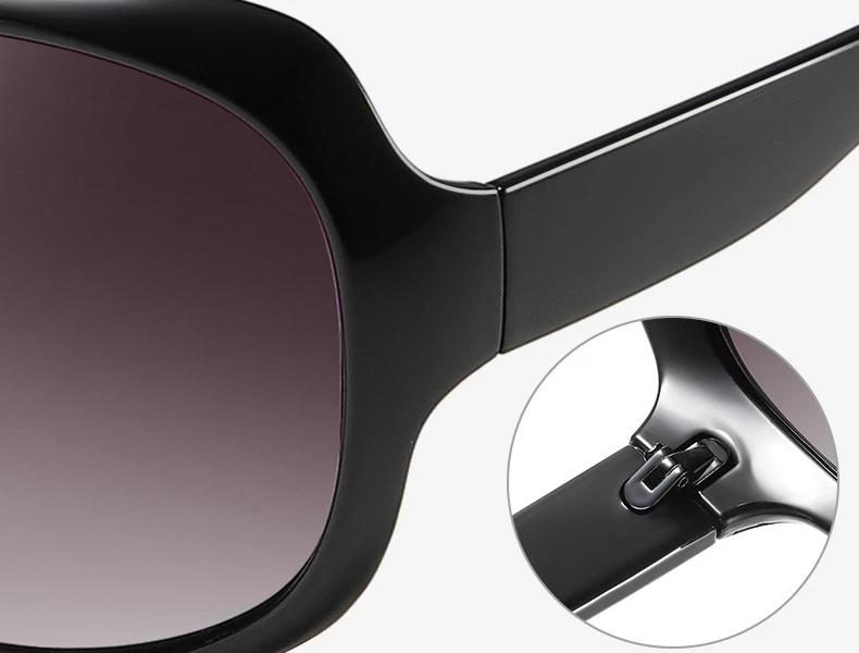 black sunglasses women Jsooyan Oversized Polarized Sunglasses Women Luxury Brand Designers Oval Sun Glasses Vintage Black Shades UV400 zonnebril dames raybans women