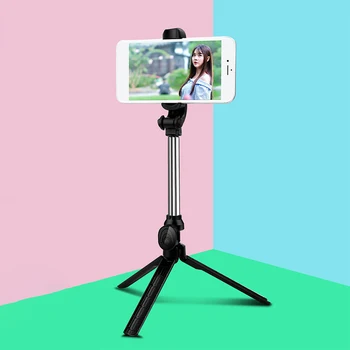 

2020 New 3 in 1 handheld selfie stick Wireless Bluetooth Selfie Stick Tripod Foldable Mini Tripod For Ios/Android palo selfie