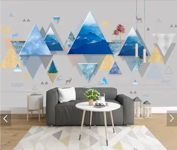 

Abstract Geometric Triangle Wall Murals Large Print Wallpaper for Bedroom Wall Papers Stereoscopic Art Wall Wallpapers Roll