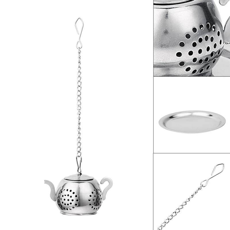 

Mesh Stainless Steel Tea Pot Spice Herb Strainer Filter