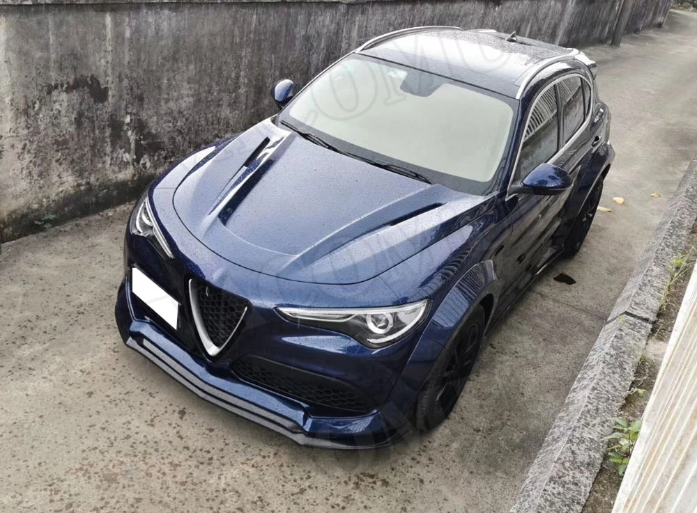 Передняя крышка капота двигателя из углеродного волокна для Alfa Romeo Stelvio FRP крышка капота для автомобиля