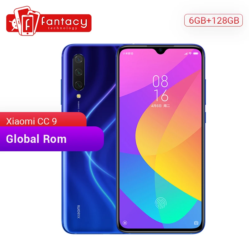  Global Rom Xiaomi Mi CC9 CC 9 6GB RAM 128GB ROM Mobile Phone Snapdragon 710 48MP Triple Camera 32MP