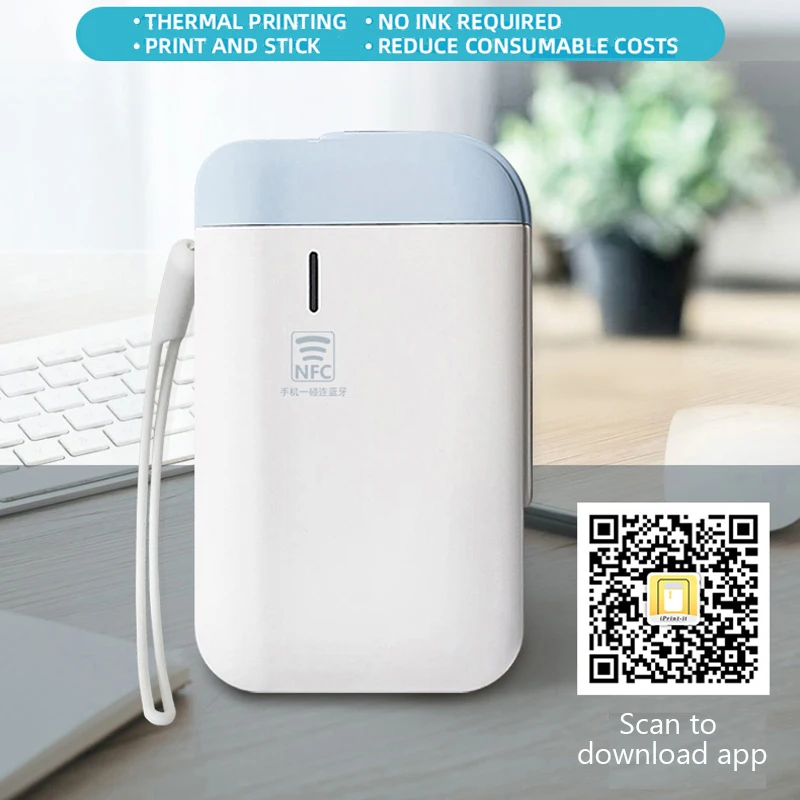 

Korean available Wireless label printer Portable Pocket Label Printer Bluetooth Thermal Label Printer Home Use Office Printer