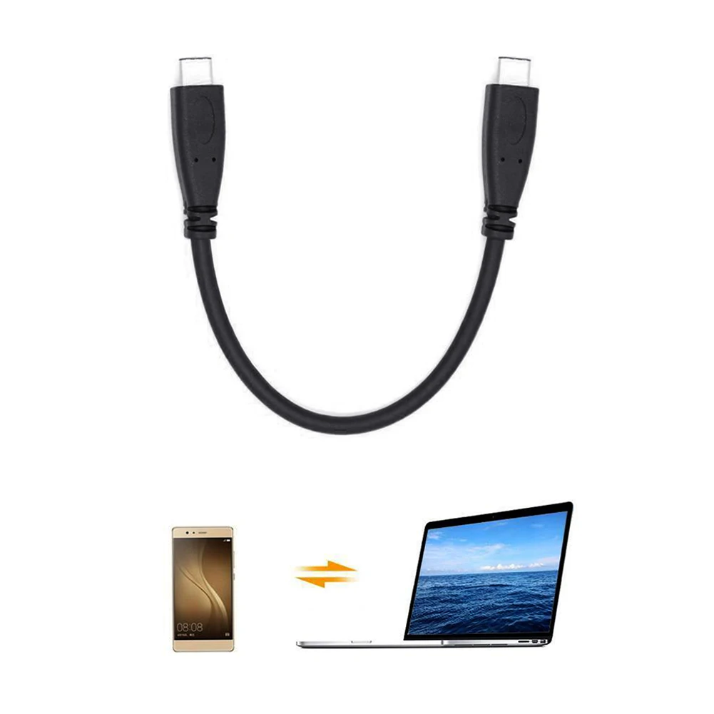 0,3/0,5/1/2 m USB C Male к usb-вилке C Быстрый зарядный кабель с синхронизацией