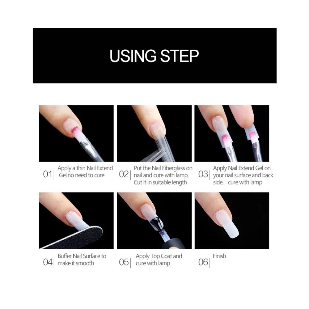 延长美甲步骤图