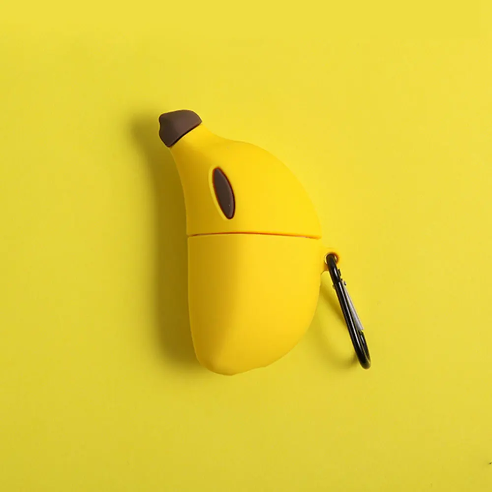 3D Simulated Banana Silicone Protection Headphone Case For Apple Bluetooth Earphone Airpods 1/2 Cover Cases Accessories | Электроника