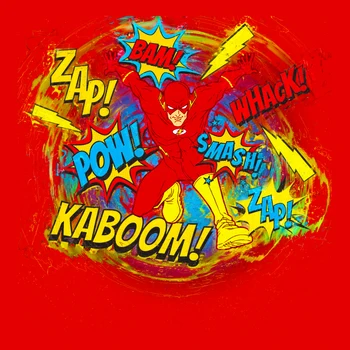 

8x8FT Zap Bam Vintage Red Flashman Pattern Super Hero Custom Photography Background Studio Backdrops Vinyl 240cm x 240cm