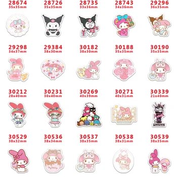 

DIY Craft Supplies cartoon character flat back planar resins 30 pieces, My Melody, Little TwinStars. PR-28674-30539