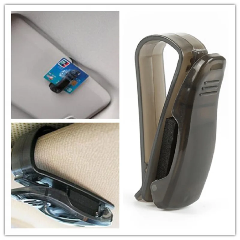 

2020 Hot Sale ABS Car Vehicle Sun Visor Sunglasses Eyeglasses Glasses Holder Ticket Clip Auto Fastener Clip Interior Accessories
