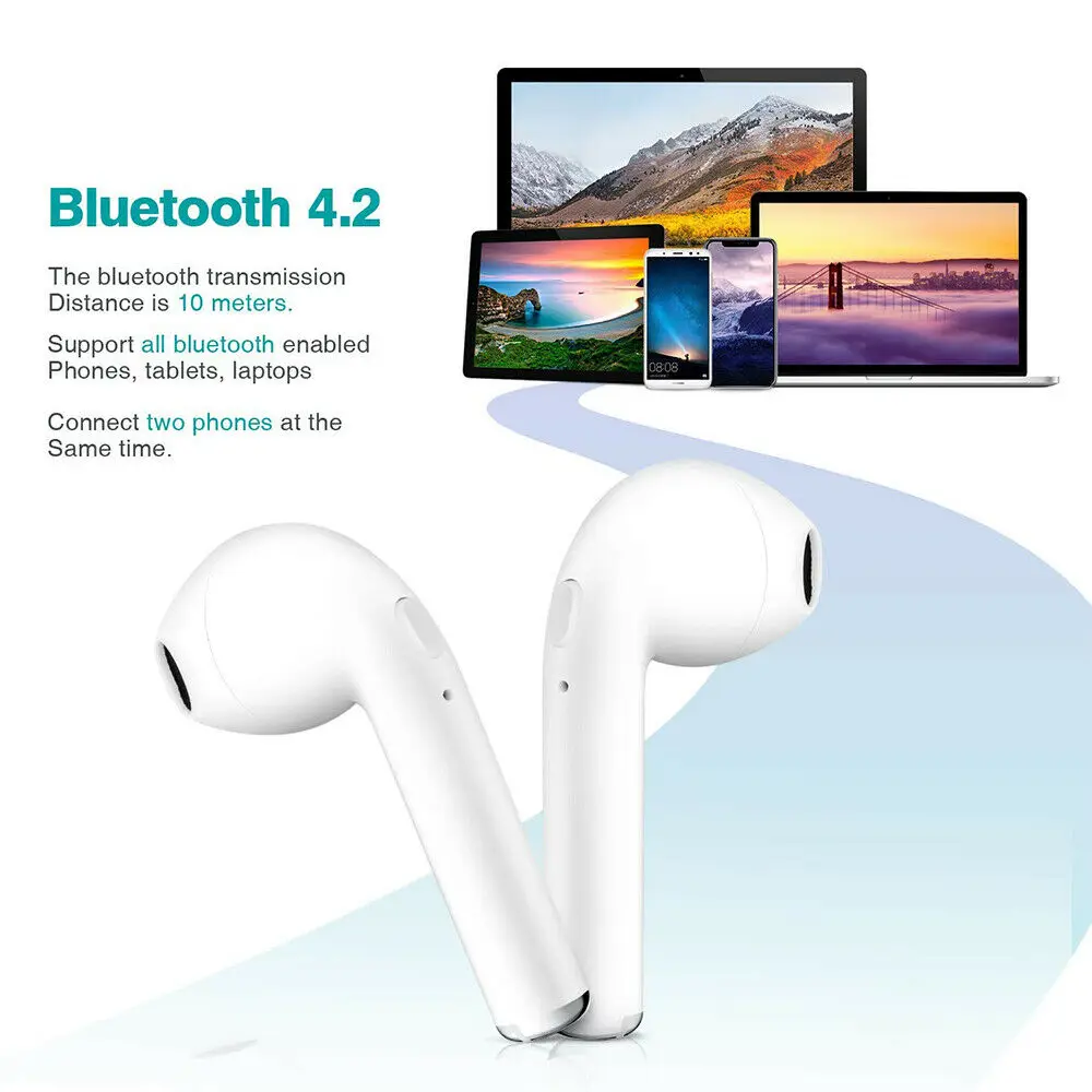 I7s Tws мини беспроводные наушники, Bluetooth наушники, спортивные наушники с громкой связью, беспроводная гарнитура с зарядным устройством для телефона xiaomi