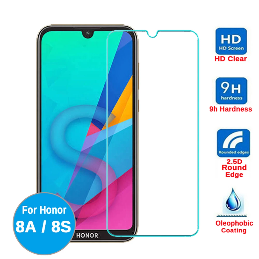 Закаленное стекло для huawei honor 8s 8c 8 8a pro 8x max защитная пленка экрана телефона 9x