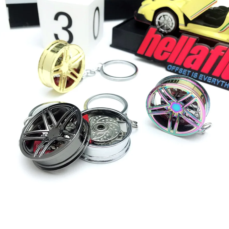 Hellaflush стиль AMG обод брелок ступица колеса автомобиля тормозной диск брелок JDM декоративная модификация для Mercedes авто аксессуары