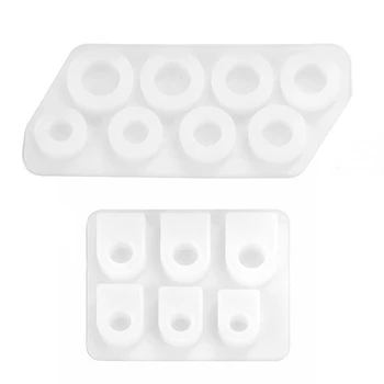 

Handmade DIY Making Ring Jewelry Silicone Mold Flat Rings Mold Collection Crystal Epoxy Mould Epoxy Resin for Jewelry Making