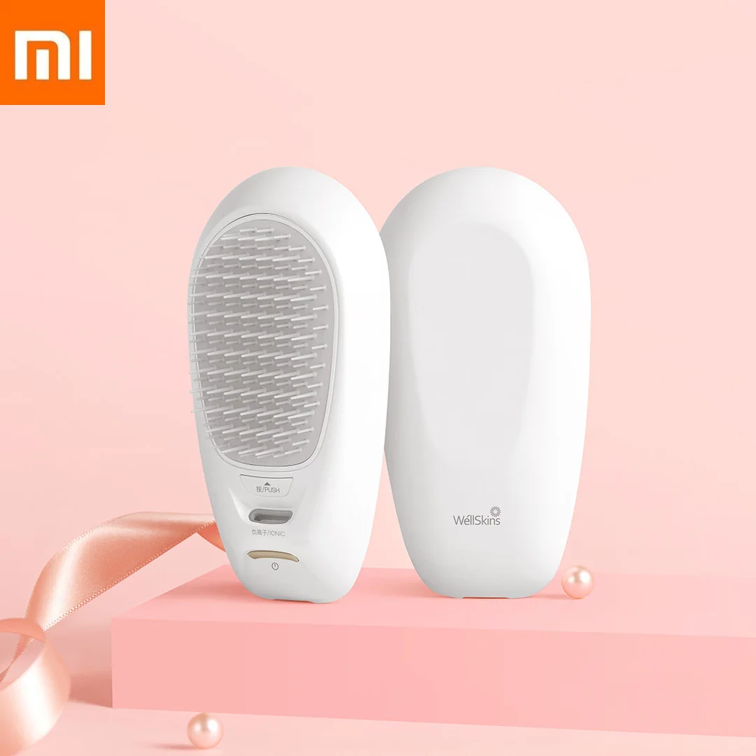 

New Xiaomi Portable Anion Hair Comb USB charging stored High concentration negative ion Xiomi mihome Comb For Health Gift Beauty