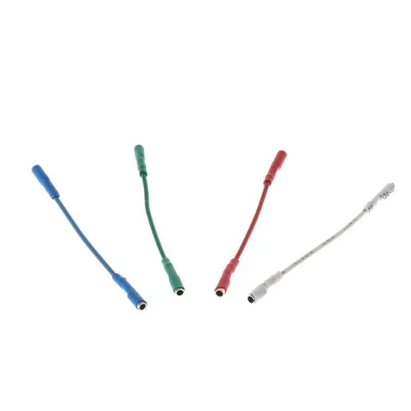 

4PCS Universal Silver Leads Wires Header Wire Cable 50mm for 1.2-1.3mm Pins Turntable Phono Headshell Tonearm B2QA