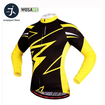 

WOSAWE Quick Dry Cycling Jersey Long Sleeve Tops Summer Spring Breathable Men's Shirt Bicycle Wear Racing Tops Cycling Clothings