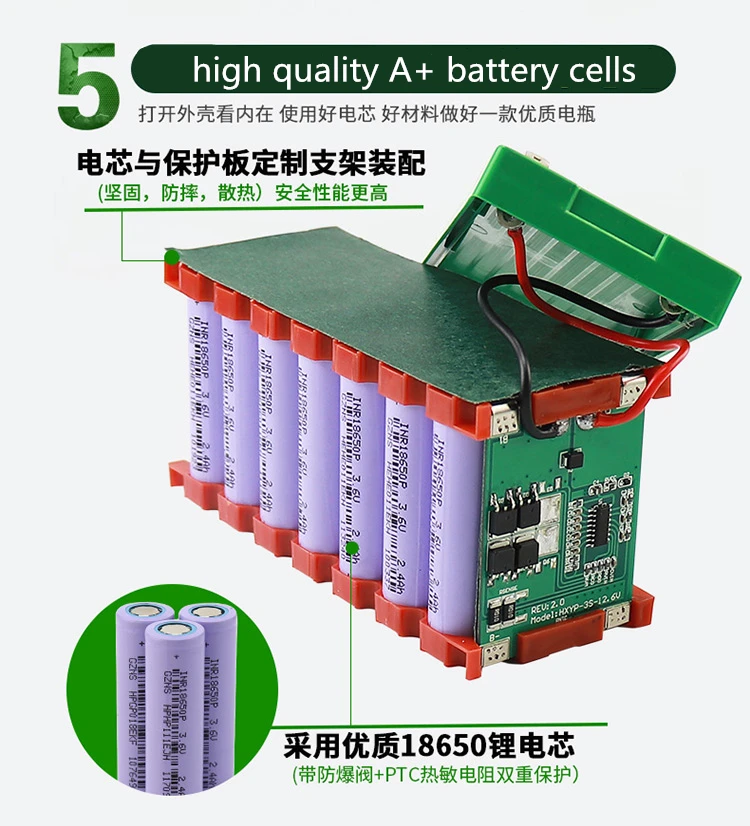 Многофункциональный 12V 20AH 6AH литий-ионный/литий-ионный аккумулятор для распылителя/освещения/детских автомобилей/мониторинга банка мощности Доступное зарядное устройство