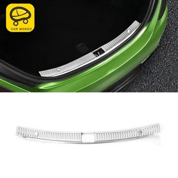 

CarManGo for Mercedes Benz C Class W205 2016-2019 Auto Car Rear Trunk Guard Plate Pedal Chrome Protect Cover Trim Sticker Frame