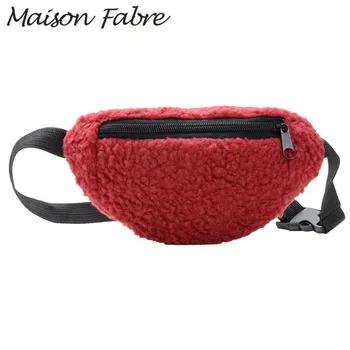 

Maison Fabre Casual Chest Bag Girls Wool Crossbody Bag Solid Children Shoulder Bag Smartphone Travel Small Bag Girls Handbags