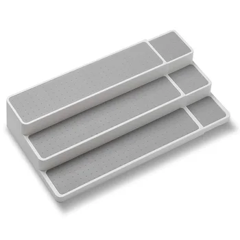

2019 New Horizontal Pull Stretch 3-Layer Step Seasoning Storage Rack Household Item Kitchen Rack 3-Levels Expandable Shelf FPing