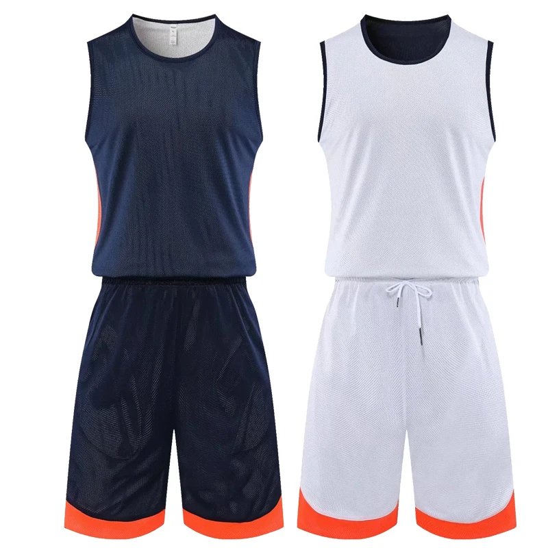 Reversible Basketball Jersey Sets Kids Basketball Uniforms kits Child Boys Girls Sports Clothing Men Double-side Sportswear kids sports suit men sports suit