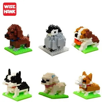 mini Diamond brick animal toy school bag building blocks Realistic and cute dog cat model series DIY toys for children | Игрушки и хобби