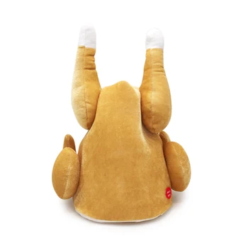

Cute Plush Toy Electronic Dance Chicken Leg Funny Hat Adjustable Birthday Gifts for Adult Children 66CY