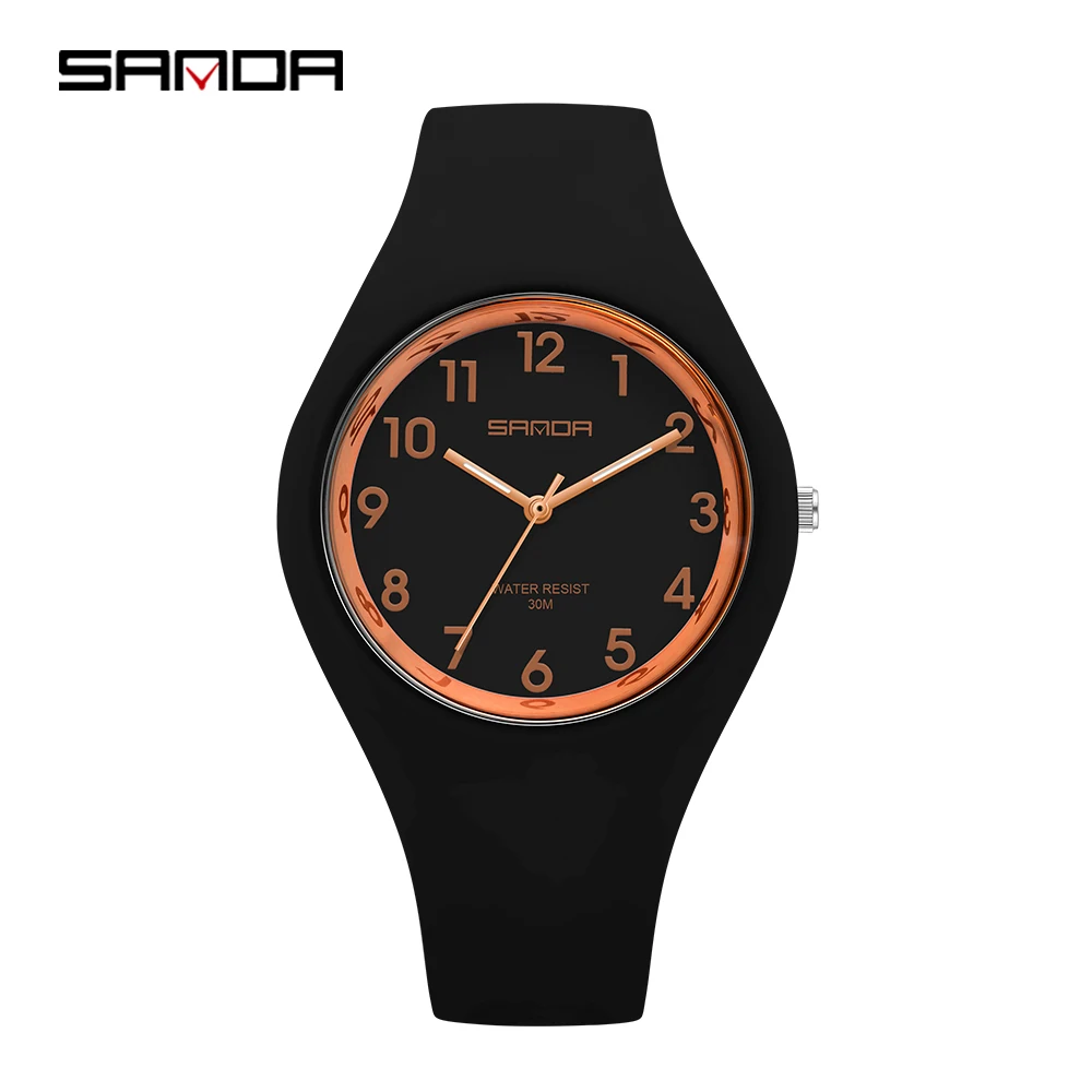 SANDA brand jelly series new ladies electronic watch small personality fashion trend electric children's watch