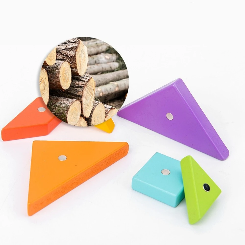 Магнитные 3D головоломки Tangram игра Монтессори Обучающие Настольные игры для