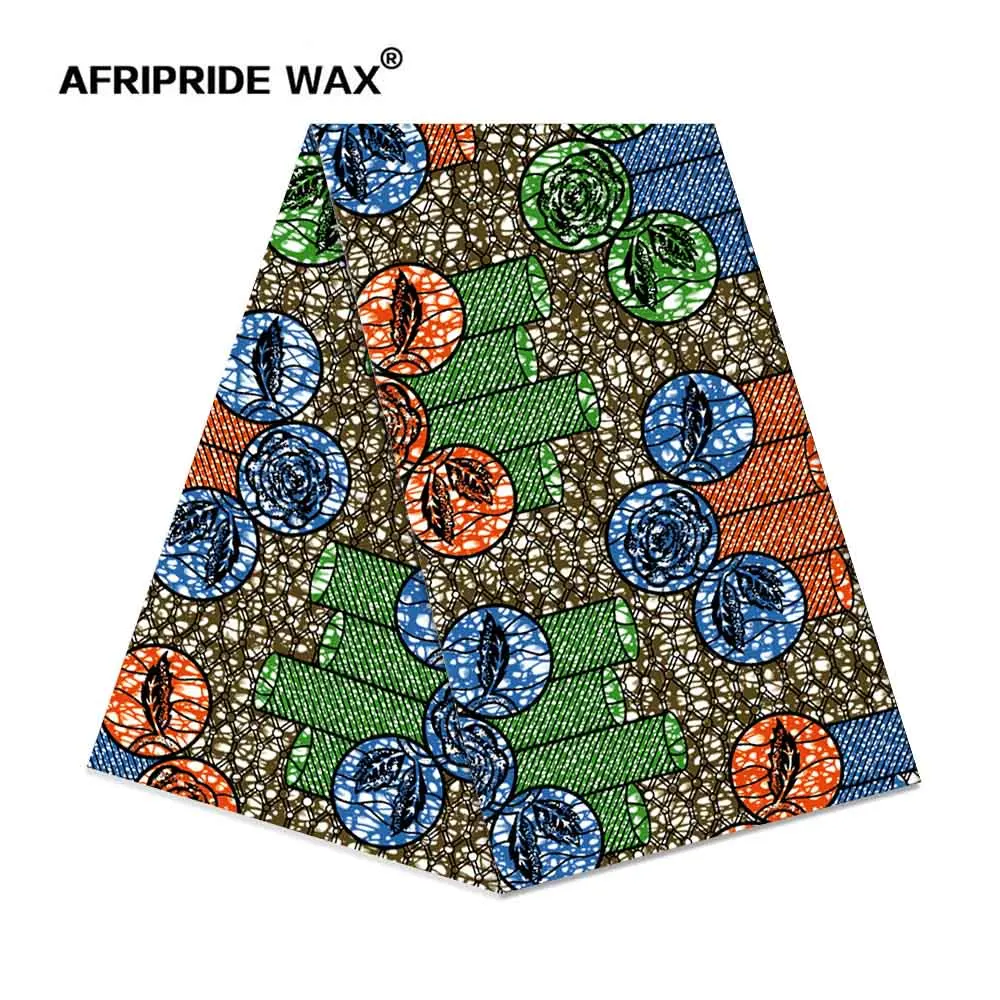 Африканская ткань с принтом Анкара хороший хлопок настоящий воск парча ткань для одежды один узор 4 цвета A18F0560