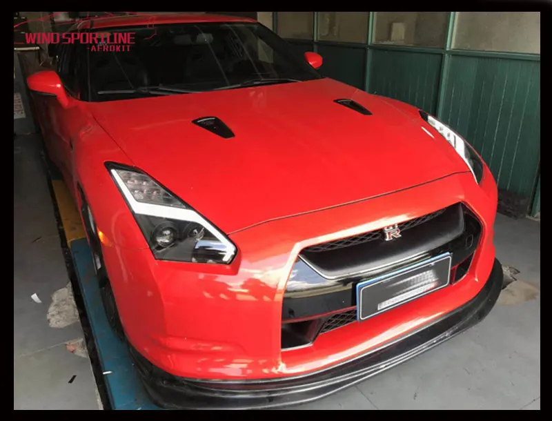 Автомобильный Стайлинг фара для Nissan GT-R фары 2009- GTR светодиодный фары DRL Ангел глаз Hid Биксеноновые автомобильные аксессуары