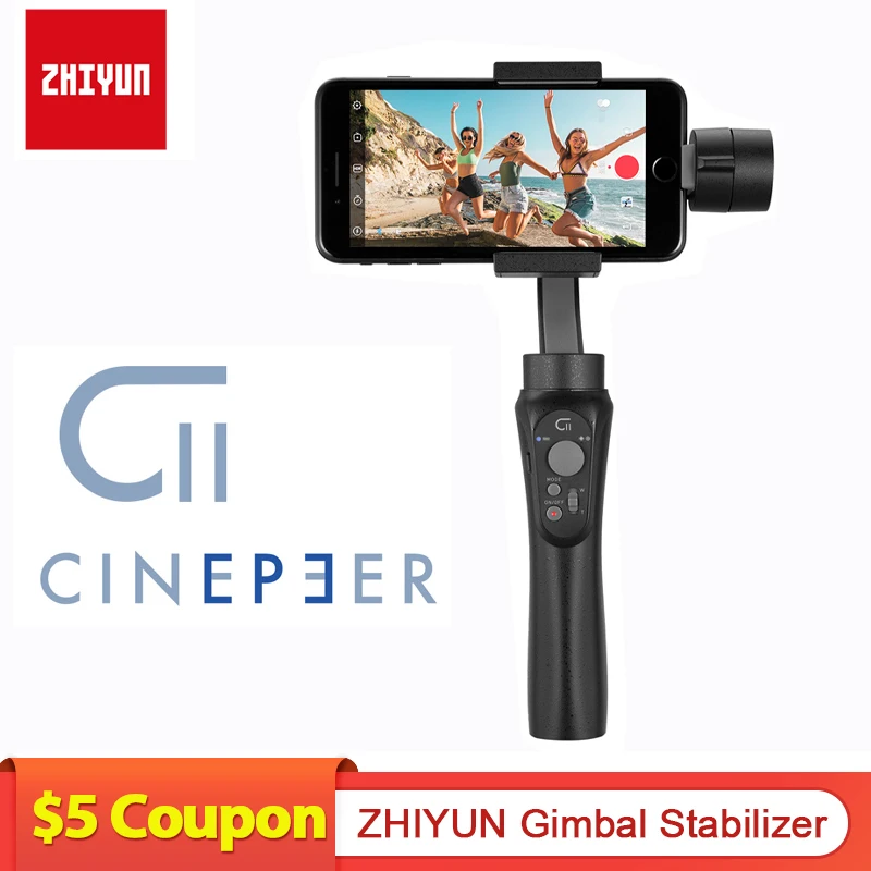 Zhiyun cinepeer c11 gimbal smartphone 3-axis handheld cardan estabilizador câmera cardan estabilizador para iphone/samsung/xiaomi