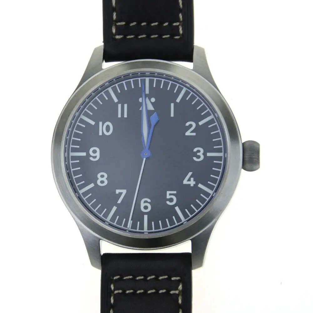 

Mens FOD high beat pilot enamel dial diver watch 300m flieger b-uhr typeA