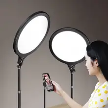 10 polegada profissional luz de preenchimento ao vivo selfie led anel luz com suporte desktop para maquiagem ao vivo streaming luz de preenchimento regulável