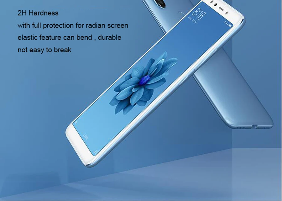 Xiaomi mi A2 пленка протектор экрана полное покрытие экрана полная защита Передняя пленка защитная mi A2 PET(не стекло закаленное