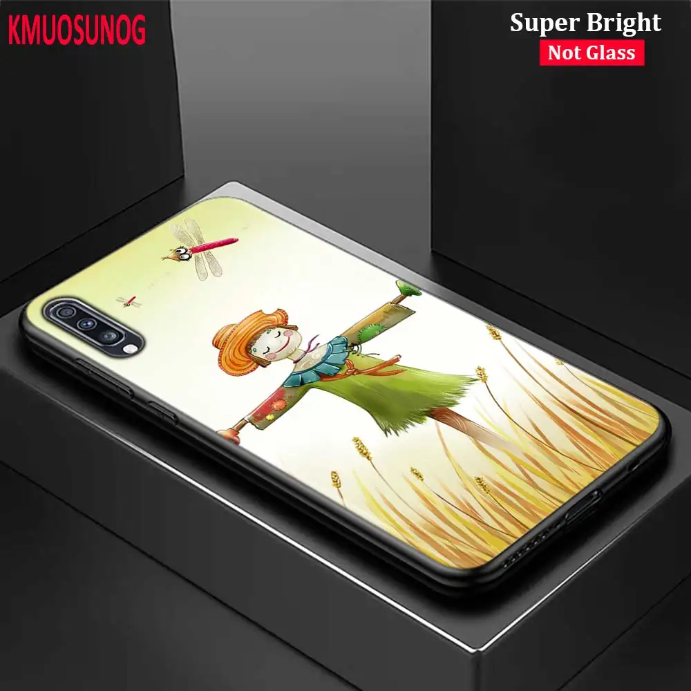 

Black Silicone Cover Cute Summer kids for Samsung Galaxy A70 A90 A80 A60 A50 A40 A30S A20E A20S A10 Phone Case