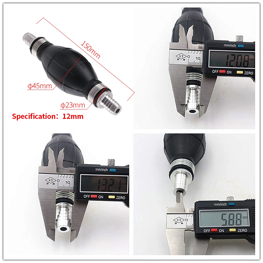 12 мм 1/" Универсальный односторонний клапан корабль лодка автомобиль Fule насос масляный насос насосы топливный бак ручной праймер насос лампа для всех видов топлива яхта