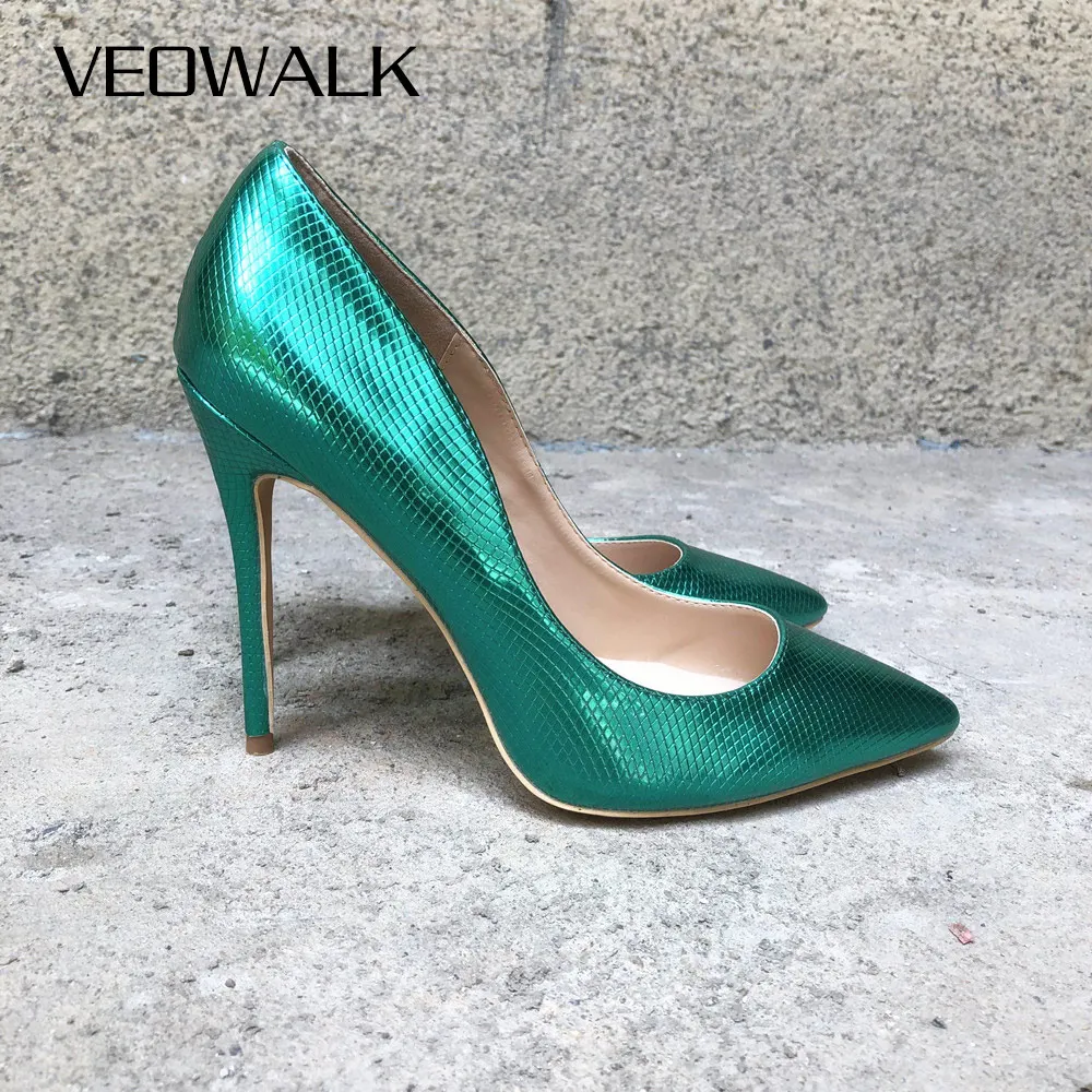 Женские свадебные туфли лодочки Veowalk вечерние на высоком каблуке шпильке с